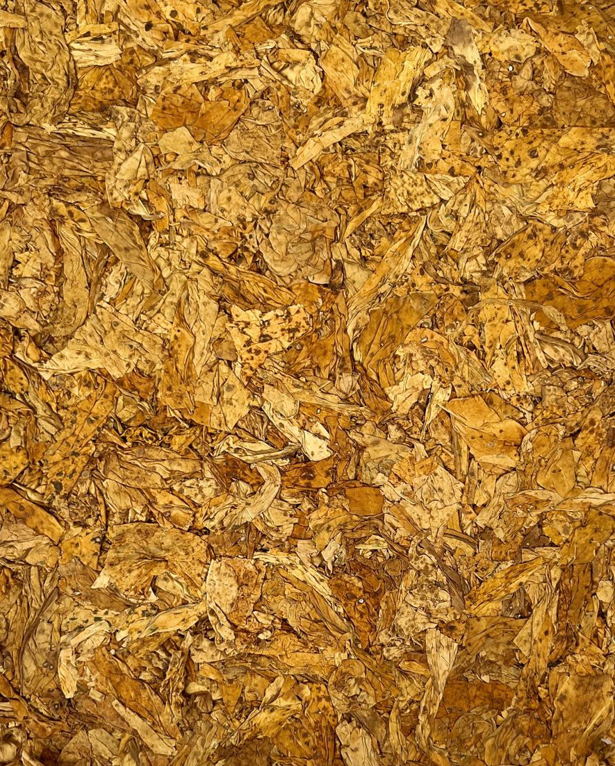 Blended tobacco strips